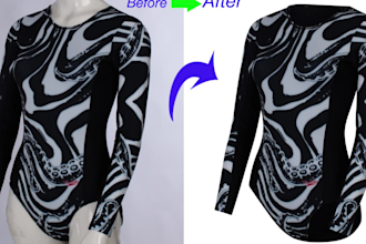 perform flat mannequin, and neck joint editing for clothing