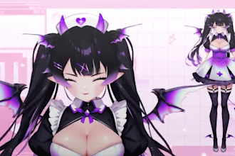 live2d design vtuber model png tuber streaming avatar anime character with rig