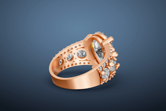 design 3d cad model jewelry design