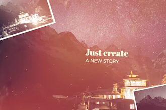 create professional video or photo slideshow  6 hours full HD