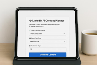build a linkedin content planner exe tool with ai automation