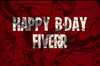 make happy birthday wish video as marvel intro