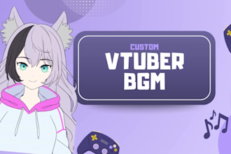 compose vtuber bgm for twitch live streams, chat or video