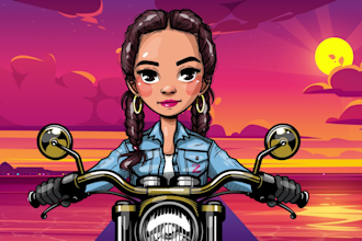 make custom avatar illustration and animation