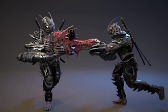 3d sci fi character 3d robot armor cyberpunk cyborg model helmet mech on ue4 ue5