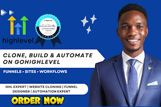 clone gohighlevel ghl expert, ghl website, click funnel and kajabi funnel expert