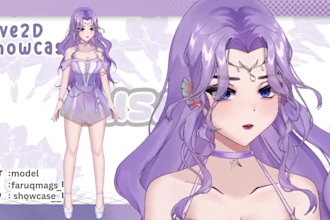 custom live2d streaming avater, facering,anime model, chibi, twitch emotes