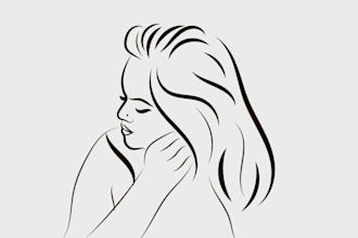 custom stencil portrait and face logo for you