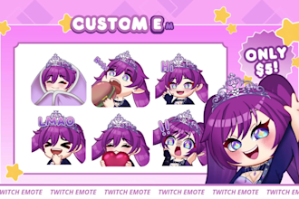 make cute custom twitch emotes, animated emotes and sub badges for your stream