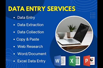 clean and convert your data into excel, docs to  PDF report