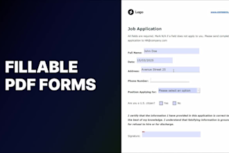 create fillable PDF forms