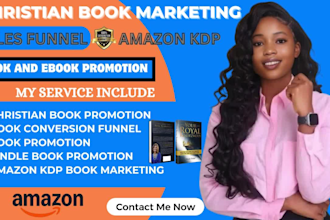 do effective christian book marketing sales funnel, amazon KDP book promotion