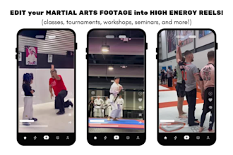 edit your martial arts videos into high energy reels