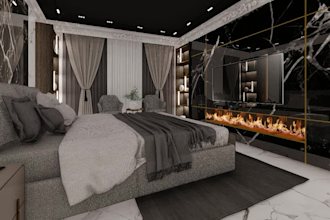 create modern bedroom interior design