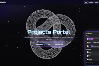 develope premium portfolio website that showcases your level