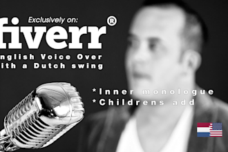 be your english voice over with dutch accent