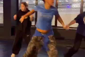 do viral tiktok dance video, tiktok group dance, hip hop dance to your song