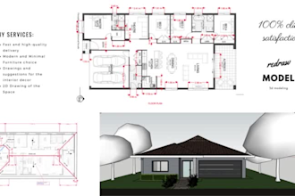 redraw your 2d floor plan into a 3d exterior model in sketchup