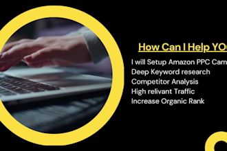 setup and manage your amazon PPC campaigns and advertising ads