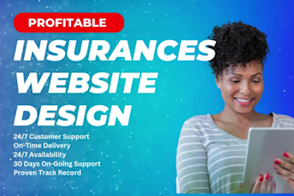design or redesign a unique insurance website for life insurance agency