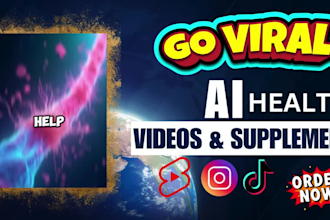 create viral ai health and fitness videos for tiktok, instagram and youtube
