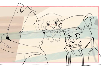 do 2d traditional animation, 2danimaton, animation2d, and line art animation
