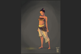 draw character concept art and design creatures