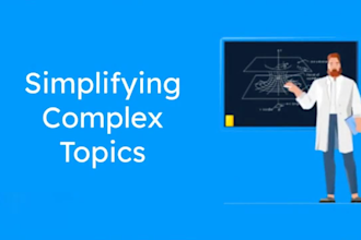 create an animated explainer video for online course video, elearning  course