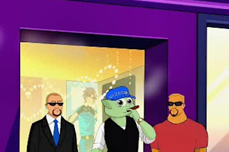 do 2d meme art video, crypto memecoin animation, meme illustration, solana