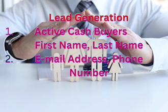 provide you real estate active cash buyer leads