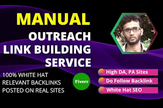 do SEO optimization service with blogger outreach and back links for websites