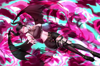 make loop animation for your anime character and background with live2d animate