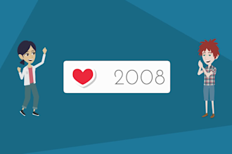 create 2d animation video or infographic video