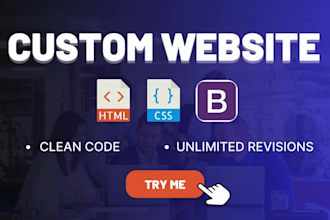 create stunning responsive websites using HTML, CSS, js, and bootstrap