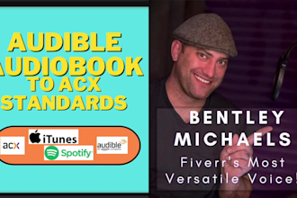 fully record and produce your audiobook in american english
