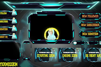 create a professional twitch overlay stream package