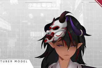 create an awesome anime vtubers twitch  twitch banners and twitch pannels