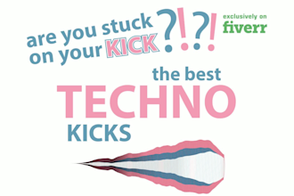 produce the kick, for your techno, hardstyle, deep house track, any kick type