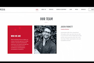build premium photography or drone wordpress website design