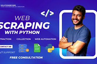 do python web scraping, crawling, data mining , web extraction