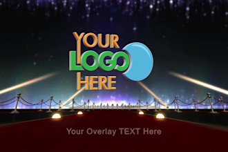 red carpet awards logo reveal grand opening intro animation