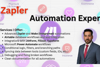 automate workflows with zapier, make, and airtable
