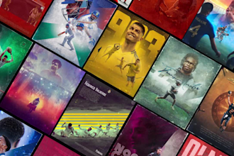 create stunning sports poster, committed edit, flyer, banner