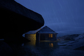 make meditation ambience cozy rain video with nature sounds