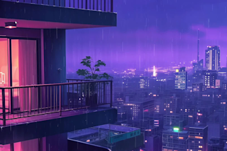 create lofi loop animation for social media