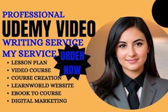 dev udemy video course, digital course, ai avatar lms elearning course creation