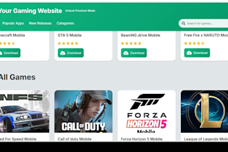 create a professional  CPA gaming landing page
