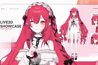 make you a professional live 2d vtuber model