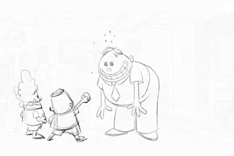 do 2d traditional animation line art frame by frame pencil hand drawn animation