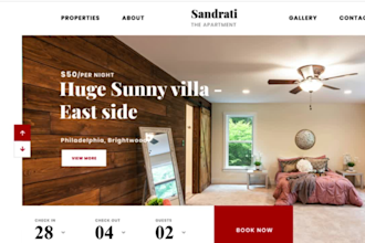 do vacation rental website, short term rental website with booking functionality